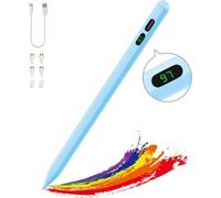 Moko Stylo Écran Tactile Capacitif Stylus, Stylet Universel À Charge Rapide Compatible Avec Ipad/Iphone/Android/Ios/Xiaomi/Tablette, Stylet Écran Capacitif Avec Affichage De Puissance, Blanc