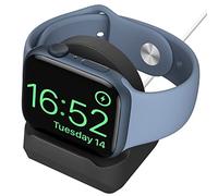 MoKo Support de Chargeur Compatible Apple Watch Ultra 2/Ultra/SE/Series 10/9/8/7/6/5/4/3/2/1,Station d'accueil de Charge en Silicone pour iWatch Series 49mm/46mm/45mm/44mm/42mm/41mm/40mm/38mm,Noir
