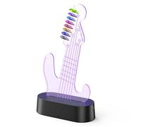 MoKo Support de Médiators de Guitare Lumineux, Porte-médiators LED à 7 Couleurs, Alimenté par USB, Support de 8 Médiators, Cadeau de Guitare pour Hommes, Musiciens et Guitaristes