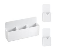 MoKo Support Magnétique pour Marqueurs Effaçables à Sec, 3P Supports Magnétiques pour Tableau Blanc, Organisateur Magnétique pour Réfrigérateur et Autres Surfaces Métalliques Magnétiques, Blanc