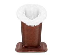 MoKo Support pour Lunettes Porte-Lunettes, Surface en PU Cuir et Doublure en Velours, Support Magnétique, Anti-Poussière et Anti-Rayures, Parfait pour Lunettes/Lunettes de Soleil - Brun