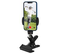 MoKo Support de Téléphone pour Chariot de Golf, Support Multi-Angle Réglable pour Téléphone Portable de 4,7-6,8 Pouces, Support de Smartphone Universel Antidérapant Rotatif à 360° pour Voiture - Noir