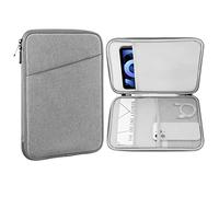 MoKo Housse Tablette 9-11" Compatible avec iPad Pro 11 M4 2024/11 Pouces iPad Air M2 2024/iPad 10e 10,9 2024/iPad Air 5/4 10,9, Galaxy Tab S9/S8/A8/A7 2022, Gris Clair