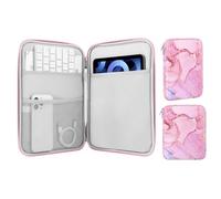 MoKo Tablette de 9-11 Pouces de Protection,Compatible avec 11" iPad Air M3,iPad A16 2025,Pro 11 M4, iPad 10/9/8/7th, Galaxy Tab S9/S8/A8/A7, Sacoche de Protection avec Pochette, Rose Nuageux