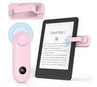 MoKo Télécommande Tourne Page Commande pour Kindle Oasis Kobo eReaders, Tourne Page pour iPad/Tablettes/Téléphones Lecture de Romans Prise de Photos, Télécommande RF avec Affichage de Puissance, Rose