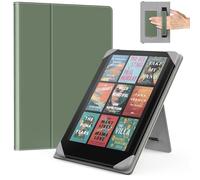MoKo Universel Étui pour 6.8, 7 Pouces Kindle Paperwhite Liseuses et Tablettes,Kindle Paperwhite/Colorsoft/Kobo Libra/Boox/Ocean,Housse Coque Folio Légère avec Sangle de Main/Support, Céladon
