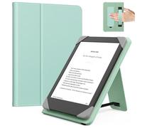 MoKo Universel Étui pour 6 Pouces Kindle Liseuses et Tablettes, Kindle/Kobo Clara/Tolino/Pocketook/Sony E-Book Tablet, Étui Folio Léger avec Dragonne et Béquille pour 6 Pouces, Litchi Vert Téquila
