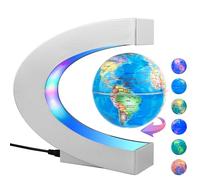 MOKOQI Globe en lévitation magnétique avec lumière LED, cadeau technique cool pour hommes, pères, garçons et filles, cadeaux d'anniversaire pour enfants, globes flottants, gadget de décoration pour