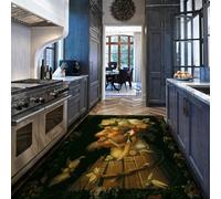 MOKOSAISE Tapis 180x200cm Pliable Automne par Giuseppe Arcimboldo Mat Retro Fruit Man Tapis à Poils Ras antidérapants pour la Maison Cuisine Salle à Manger Sol décor