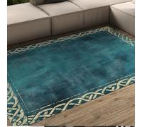 MOKOSAISE Tapis Celtic Kold 160x230cm Tapis Traditionnel de Salon bohème Motif géométrique de Style Ethnique Poil Bas Lavable pour Le Bureau