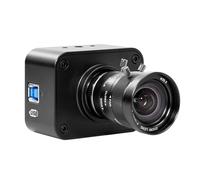 MOKOSE Caméra de streaming 4K, webcam USB 3.0 à mise au point manuelle avec objectif varifocal de 5 à 12 mm, capteur IMX678 1/1,8" 8 MP compatible YUY2, caméra Web pour ordinateur de bureau et