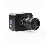 MOKOSE Caméra USB 4K, webcam USB 3.0 avec mise au point manuelle et objectif zoom 5-12 mm, capteur IMX678 1/1,8" 8 MP, support YUY2, pour ordinateur de bureau et ordinateur portable