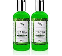 MOKSHA Shampoing Antipelliculaire Pour Hommes et Femmes, Shampooing à l'arbre à thé pour les Pellicules, le Cuir Chevelu Sec, Gras, Squameux et qui Démange | 250ml (Lot de 2)