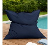 Moku pouf rectangulaire d'extérieur xxl 180x140cm bleu marine