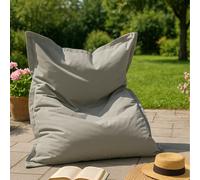 Moku pouf rectangulaire d'extérieur xxl 180x140cm gris