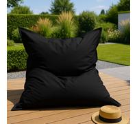 Moku pouf rectangulaire d'extérieur xxl 180x140cm noir