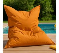 Moku pouf rectangulaire d'extérieur xxl 180x140cm orange