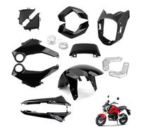 Mokuo Motorcycle Fairing Kits Compatible with Honda Grom MSX 125 2013-2016,Black Color