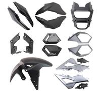 Mokuo Motorcycle Fairing Kits Compatible with Honda Grom MSX 125 2017-2020,Black Color