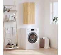 Mokuyary Armoire murale en chêne Sonoma 34,5 x 34 x 90 cm - Armoire suspendue - Meuble de rangement - Armoire à médicaments - Armoire murale pour salle de bain, cuisine, couloir