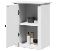 Mokuyary Bodo Armoire murale de salle de bain, blanche, 44 x 30 x 60 cm, commode de salle de bain, pour salle de bain, cuisine, salon, couloir