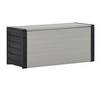 Mokuyary Boîte de rangement pour poubelles - Gris - 85 x 34 x 40 cm - Pour jardin, terrasse, balcon, outils de jardin, piscine