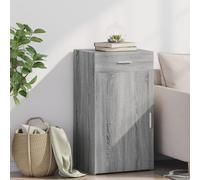 Mokuyary Buffet gris sonoma 50 x 42,5 x 93 cm - En matériau dérivé du bois - Commode avec tiroir et porte - Armoire de cuisine - Armoire de rangement d'appoint pour salon, couloir, cuisine