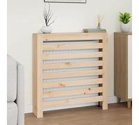 Mokuyary Cache-radiateur 79,5x19x84 cm Bois Massif de pin Housse Décorative, Couverture de Chauffage Meuble de Rangement Adaptées au Salon, à la Chambre, au Couloir -B