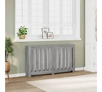 Mokuyary Cache-radiateur Sonoma Gris 149x20x82 cm Bois d'ingénierie Housse Décorative, Couverture de Chauffage Meuble de Rangement Adaptées au Salon, à la Chambre, au Couloir -B