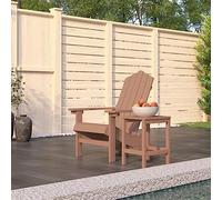 Mokuyary Chaise de Jardin Adirondack avec Table PEHD Marron Fauteuil Jardin Exterieur, Chaise Adirondack pour Piscine, Foyer, Terrasse, Patio, Balcon, arrière-Cour