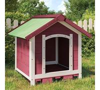 Mokuyary Chenil Moka 65x65x61,5 cm Bois de pin Solide Jardin