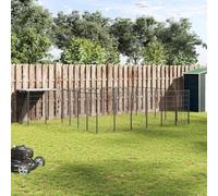 Mokuyary Chenil Noir 12,1 m² Acier Enclos extérieur pour Chiens et Chiots, Cage Niche pour Jardin