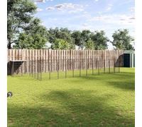 Mokuyary Chenil Noir 22,99 m² Acier Jardin