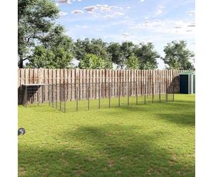 Mokuyary Chenil Noir 22,99 m² Acier Jardin