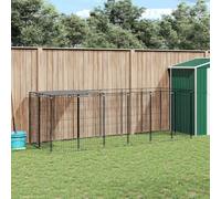 Mokuyary Chenil Noir 330x110x110 cm Acier Jardin