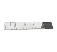 Mokuyary Clapier Anthracite 504,5x80,5x71 cm Acier galvanisé Jardin