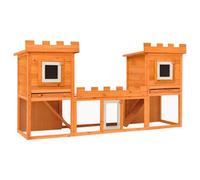 Mokuyary Clapier Large d'extérieur avec Maison Double, Cage Clapier Enclos pour Lapins Petits Animaux
