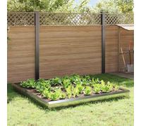 Mokuyary Clôtures Anti-limaces 12 pièce Argent Acier galvanisé, Bordure de Jardin pour Terrasses, Arrière-Cours