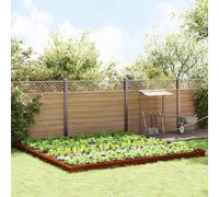 Mokuyary Clôtures Anti-limaces 20 pièce Rouillé, Bordure de Jardin pour Terrasses, Arrière-Cours