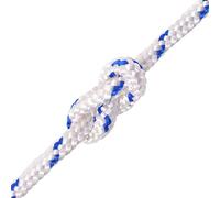 Mokuyary Corde bateau en polypropylène 18 mm 50 m blanc résistant aux intempéries PP tressé pour camping, voile, transport, bateau, kayak et pêche