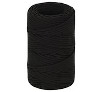 Mokuyary Corde de travail noire 2 mm 25 m en polyester multifonction résistant aux intempéries pour la maison, le jardin, le camping, l'atelier et l'agriculture
