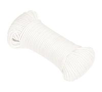 Mokuyary Corde en polypropylène tressé pour bateau - Blanc - 5 mm - 500 m - Résistante aux intempéries - Pour camping, voile, transport, bateau, kayak et pêche