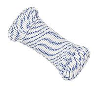 Mokuyary Corde en polypropylène tressé pour bateau, blanche, 4 mm et 25 m, résistante aux intempéries, pour camping, voile, transport, bateau, kayak et pêche