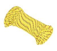 Mokuyary Corde en polypropylène tressé pour bateau, jaune, 3 mm, 250 m, résistante aux intempéries, pour camping, voile, transport, bateau, kayak et pêche