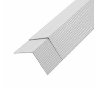 Mokuyary Cornière de terrasse 5 pièce Aluminium 170 cm Argenté pour Plancher de Terrasse