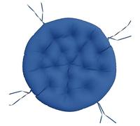 Mokuyary Coussin Rond Bleu Royal Ø 100 x11 cm Tissu Oxford Matelas Siège Extérieur, Mobilier Confort Coussin pour Chaises, Bain Soleil, Terrasse, Jardin Intérieur et Extérieur