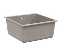 Mokuyary Évier Gris 430 x 460 mm 80% Quartz et 20% Résine Lavabo pour Cuisine