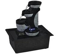 Mokuyary Fontaine d'intérieur avec Lampe LED Polyrésine Fontaine pour Décoration de Intérieur -A 32423521