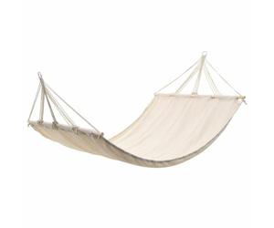 Mokuyary Hamac Couleur crème 210 cm x 150 cm, Hamac pour Jardin, d'interieur, Extérieur, Camping, Voyage, Randonnée, Bivouac