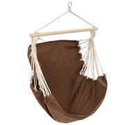 Mokuyary Hamac Couleur Marron 185 x 125 cm, Hamac pour Jardin, d'interieur, Extérieur, Camping, Voyage, Randonnée, Bivouac